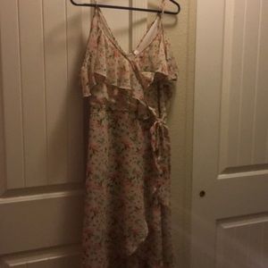 Xhilartion cold shoulder floral dress